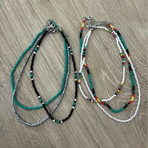 *pack of 6*  Western Adjustable Beaded Necklaces
